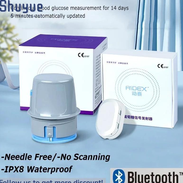 Jual Aidex Glucose Sensor Transmitter Glucometer cgm monitor continuous ...