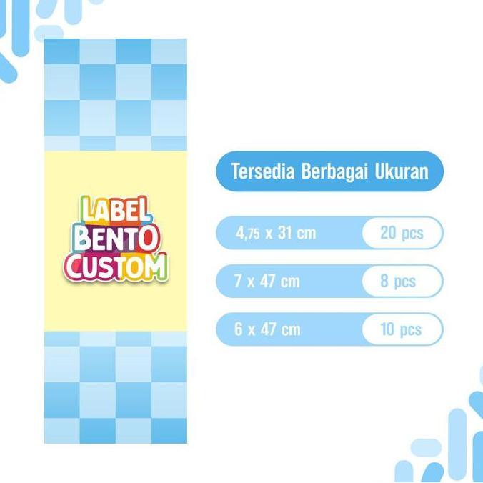 Jual PAPER BELT CUSTOM ULANG TAHUN ANAK SOUVENIR BENTO / LABEL BENTO ...
