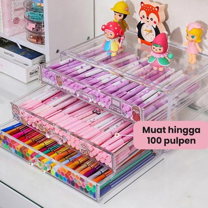 Jual Notbad- Starlight Rak Laci Bening Tempat Pena Organizer Stationery ...