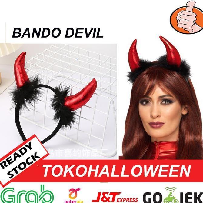 Jual bando devil tanduk red devil ABD | Shopee Indonesia