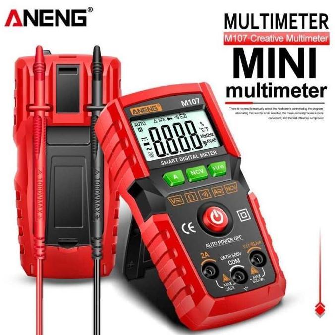 Jual SKYNANI Taffware/ANENG Mini Digital Multimeter AC/DC Tester - M107 ...