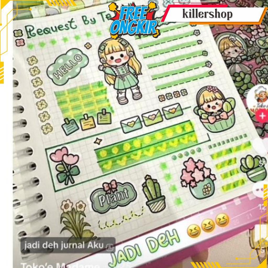 Jual Stiker Dodojam Telado Washi Tape Uncut Sticker Premium Lucu ...