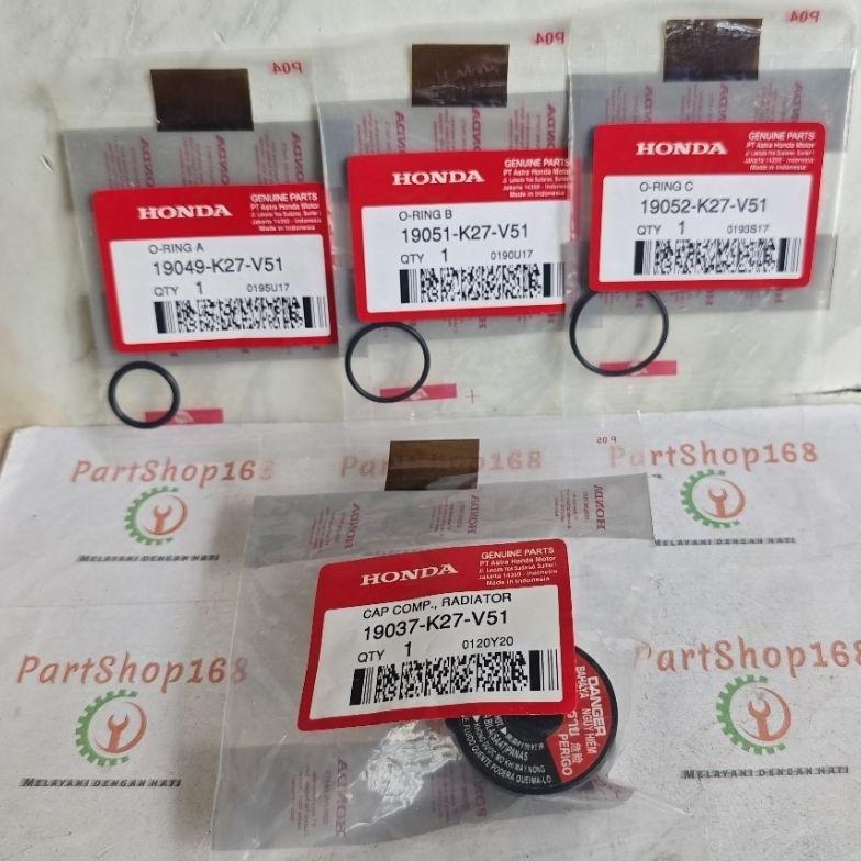 Jual CAP COMP RADIATOR Tutup Radiator Dan 3 ORING KOMPLIT Vario 150 PCX ...