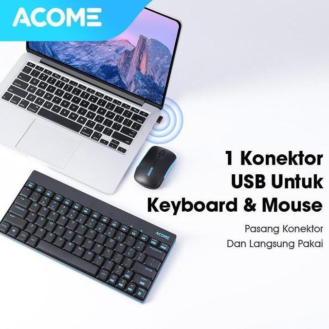 Jual 8Garasbek - Acome Akm2 / Robot Km35 Keyboard Mouse Wireless Mini ...