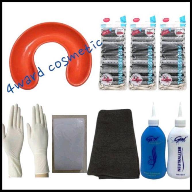 Jual 1 set lengkap alat keriting rambut,obat keriting good,tatakan ...