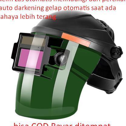 Jual Helm Las Otomatis Melindungi Dari Percikan Auto Darkening Gelap ...