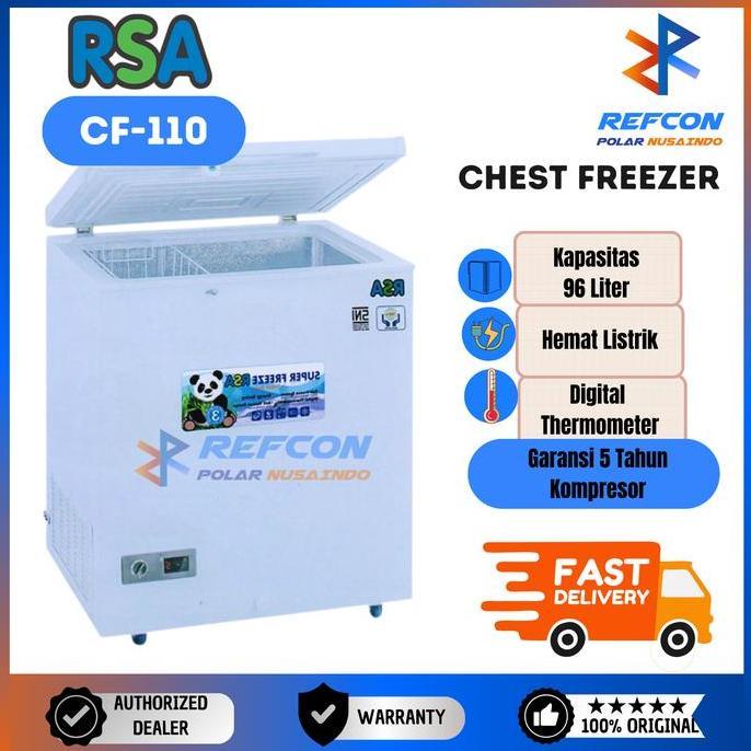 Jual Chest Freezer RSA CF-110 / CF110 Freezer Box 100 liter | Shopee ...