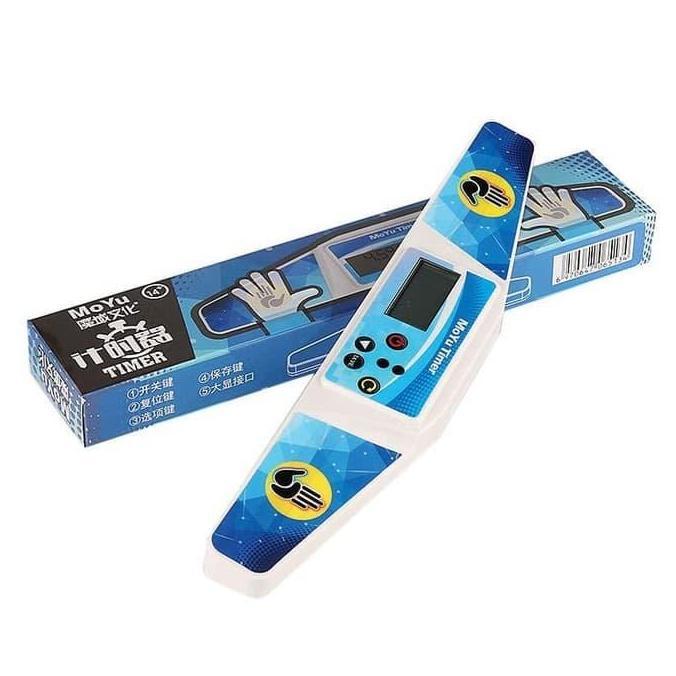 Jual Timer Magic Cube Moyu Timer Putih For Competiton Pengukur Waktu ...