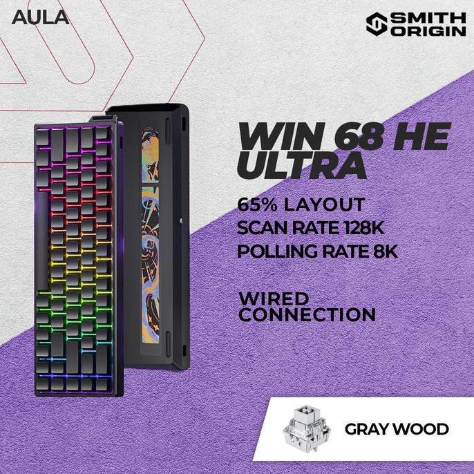 Jual Aula Win68He Ultra Wired Gasket Mount Magnetic Gaming Keyboard ...