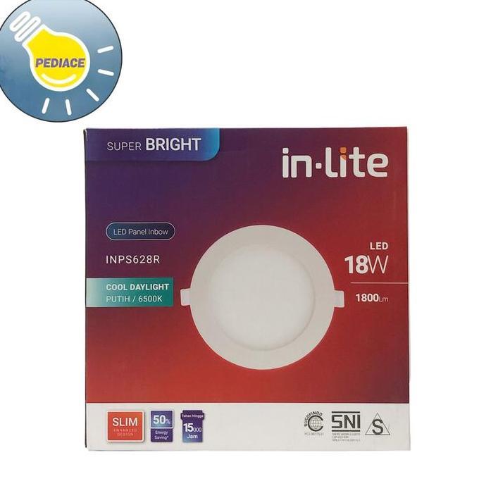 Jual Lampu LED Panel Light Bulat 18W Inlite Inbow SNI - COOL DAYLIGHT ...