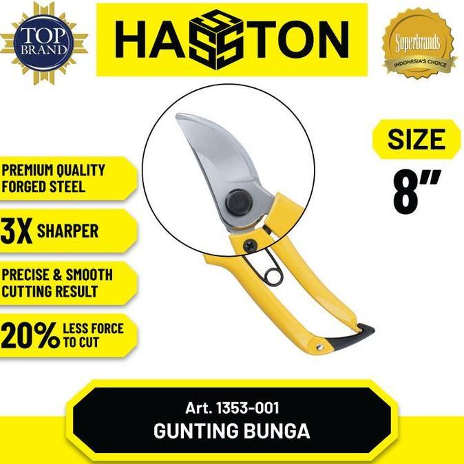 Jual TERBARU HASSTON 1353-001 GUNTING BUNGA GOLD / GUNTING TANAMAN ...