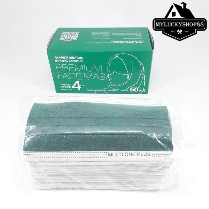 Jual Multi One Plus Masker Hijab Karbon 4 ply Premium Mask Carbon 4ply ...