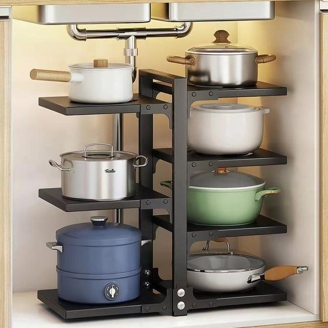 Jual Wastafel Dapur Di Bawah Rak Pot Kabinet Atas Rak Panci Multi ...