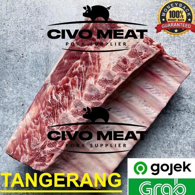 Jual Enaknyoo- Civo Meat Daging Babi Iga Dan Backbone 1 Kg Sudah ...