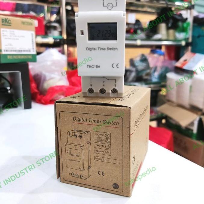 Jual Otove- Programmable Time Switch Thc15A 220V Relay Waktu Digital ...