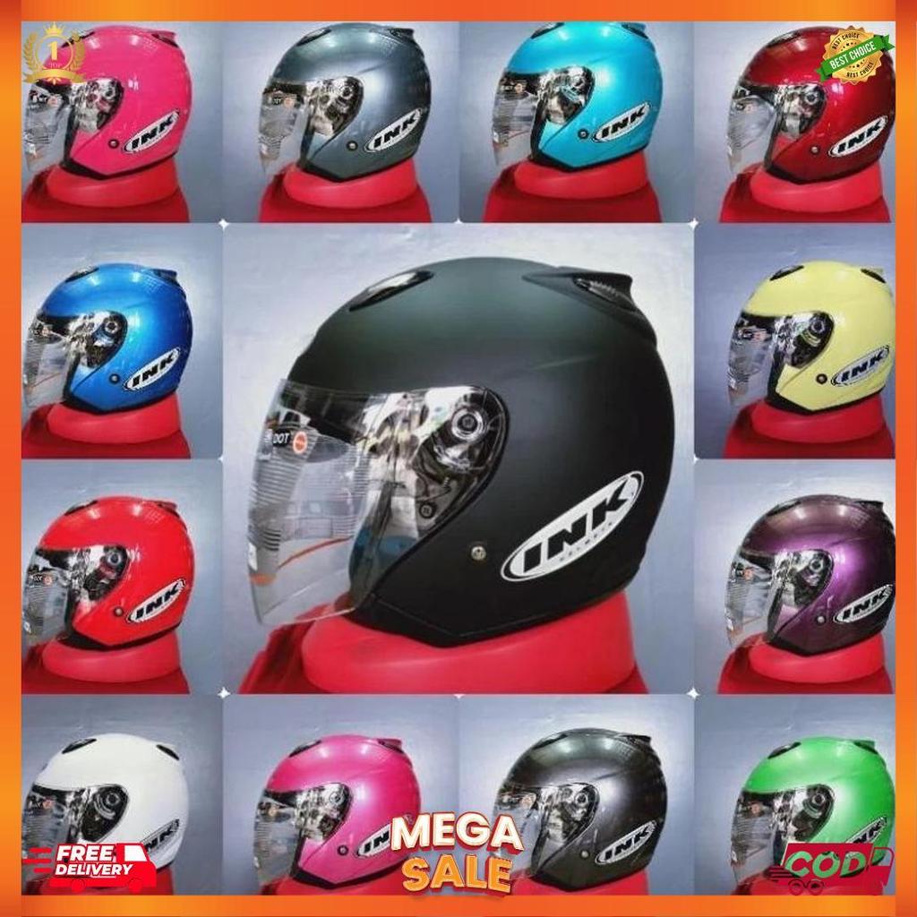 Jual Helm Ink Half Face Ink Centro 100% Original Ink Packing Kardus [H2 ...