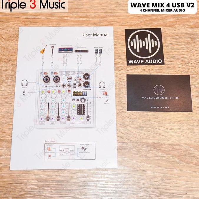 Jual Wave Mix4Usb Mix 4 V2 Usb Mixer Audio Usb Soundcard Monitor ...