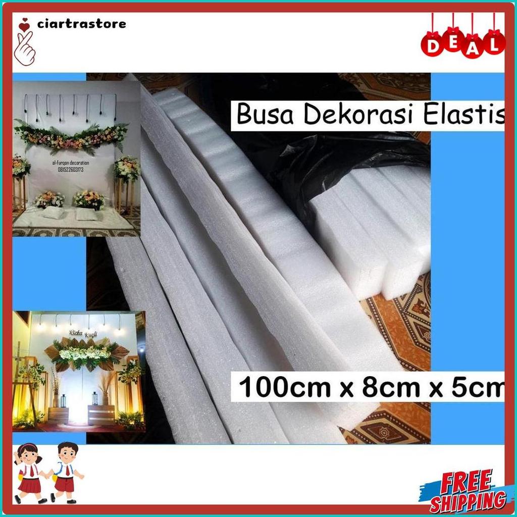 Jual Diskon Up To 70% Busa Elastis Kotak 1 Meter Putih / Busa Bunga ...