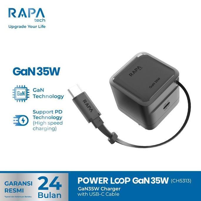Jual Bangpredi321 - RAPAtech Power Loop GaN PD 35W/67W Charger ...