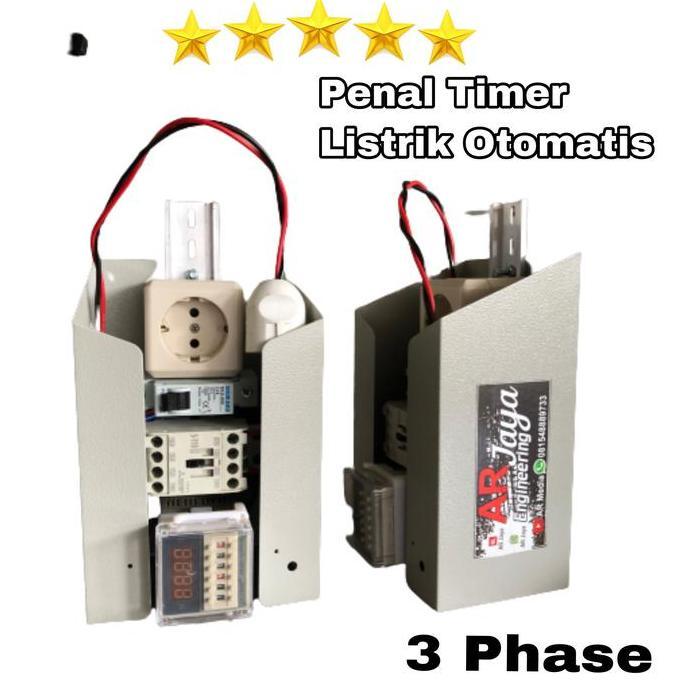 Jual Timer listrik 16A durasi detik menit jam panel timer 1 dan 3 phase ...