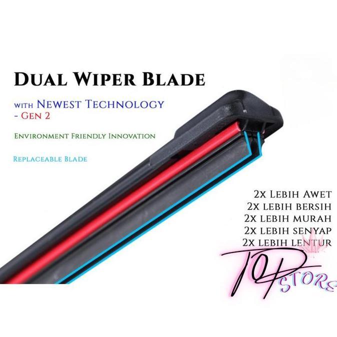 Jual PIXSTORE Wiper Dual Blade 2 Lapis Karet Truk Frameless Mitsubishi ...