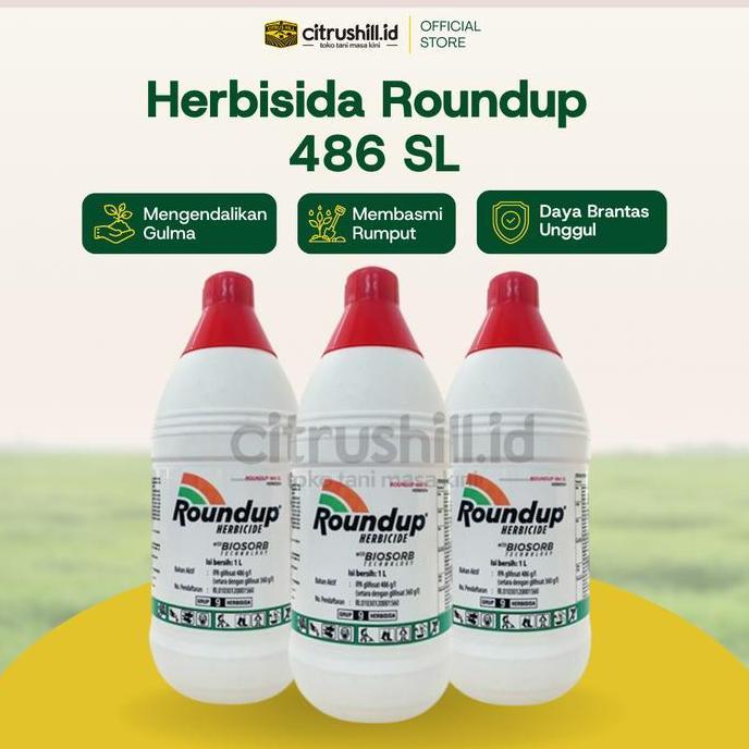 Jual Plnt- Round Up 1 Liter - Roundup - Racun Rumput - Herbisida ...