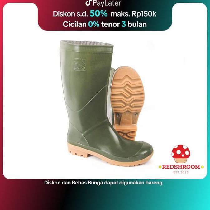 Jual NEW SEPATU BOOT TINGGI AP BOOTS AP ORCA HIJAU SEPATU KARET PRIA ...