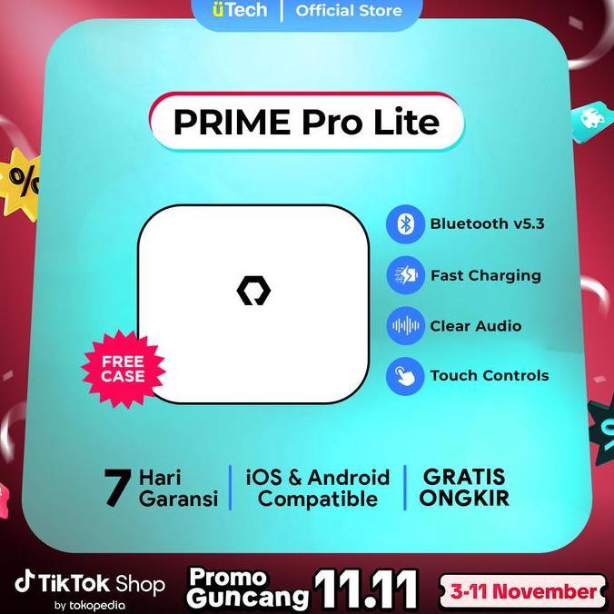 Jual DV358 >> [FREECASE] uTech PRIME Pro Lite TWS Bluetooth Premium ...