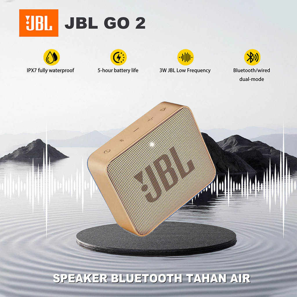 Jual Speaker JBL Go 2 Portable Bluetooth Wireless Speaker IP67 ...