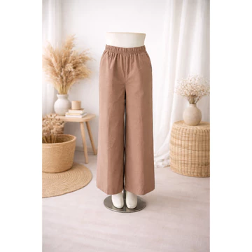 Celana Kulot Wanita Jumbo Katun Stretch Nyaman