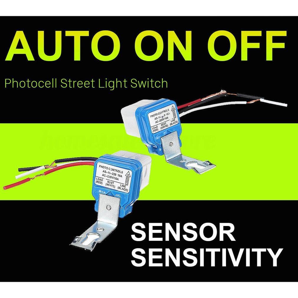 Jual Fotosel Photocell 10A Sensor Cahaya Switch Control Photoswitch AC ...