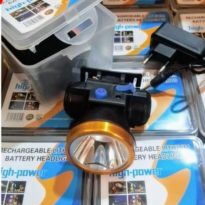 Jual |J.A| Senter Kepala Led Lithium Box Putih/Senter Kepala Led ...