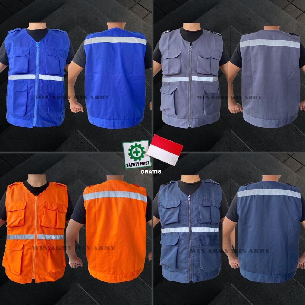 Jual NEW Rompi Proyek - Rompi Safety - Rompi Tambang - Rompi Kain ...