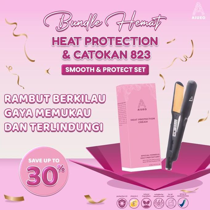 Jual AIUEO Catokan 823 & Heat Protection Cream 21ML - Meluruskan ...