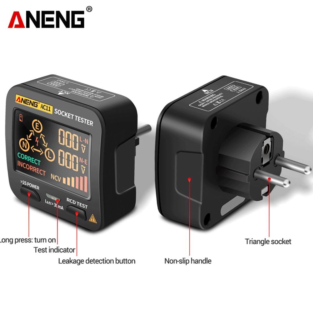 Jual Aneng AC11 Digital Smart Socket Tester Voltage Test Socket ...
