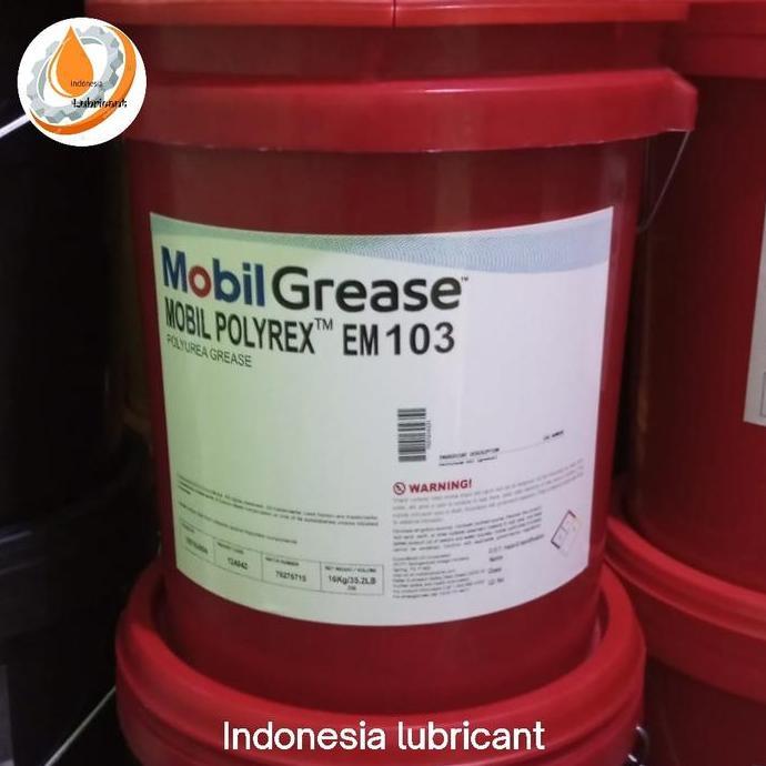 Jual NEW Mobil POLYREX EM 103 Grease Polyurea (Bearing & electric motor ...