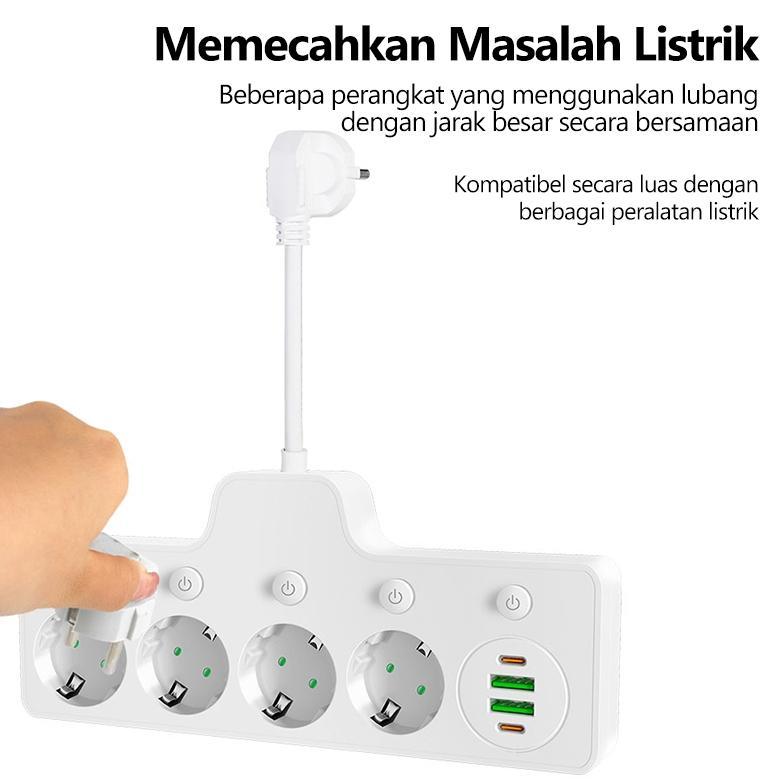 Jual 2500W Stop Kontak Colokan Multiguna Kabel Power Socket Power ...