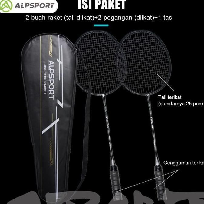Jual ALP Raket Bulu Tangkis RR T500, 100% Karbon Penuh, 4U G5, Poros ...