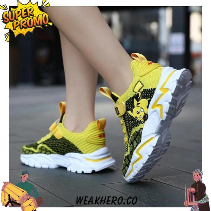 Jual [Jtm] Wnr Sepatu Pokemon Anak Laki Laki Pikachu Lucu Ready Size 26 ...