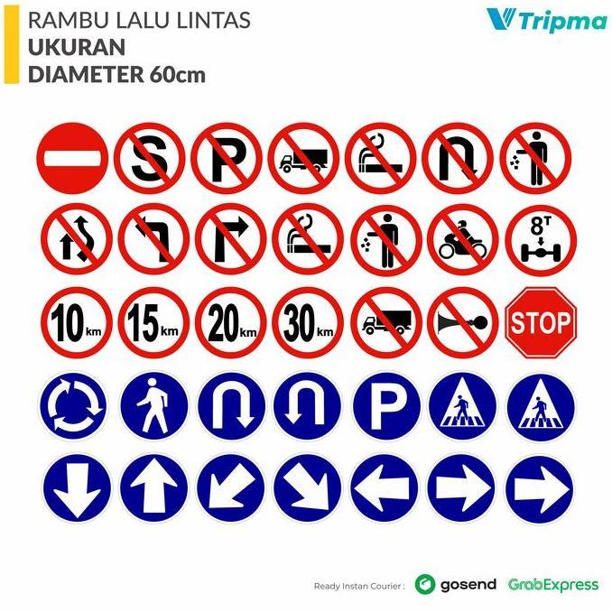 Jual NEW Rambu Lalu Lintas Ukuran Diameter 60 ACP 3mm | Shopee Indonesia