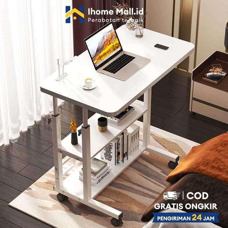 Jual IH Meja Laptop Lipat Adjustable dengan Roda Meja Laptop Roda Meja ...