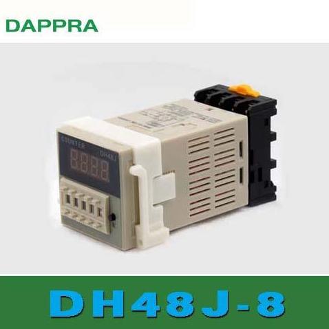 Jual DH48J 8 DH48J-8 Digital Counter Relay dan socket PF61 TERBATAS ...