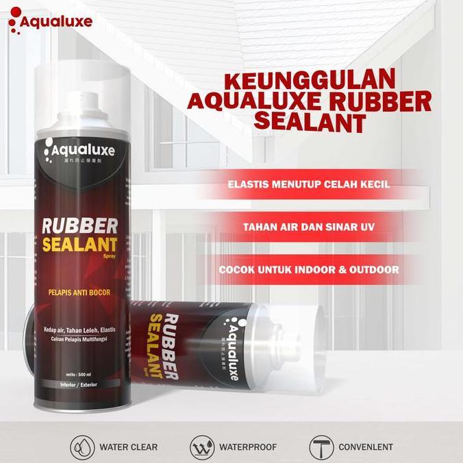 Jual Aqualuxe Rubber Sealant Spray Anti Bocor Pelapis Waterproof ...