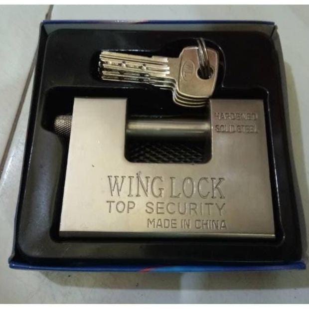 Jual Gembok Pagar 94 Mm Wing Lock Gembok Panser Kotak Anti Maling ...