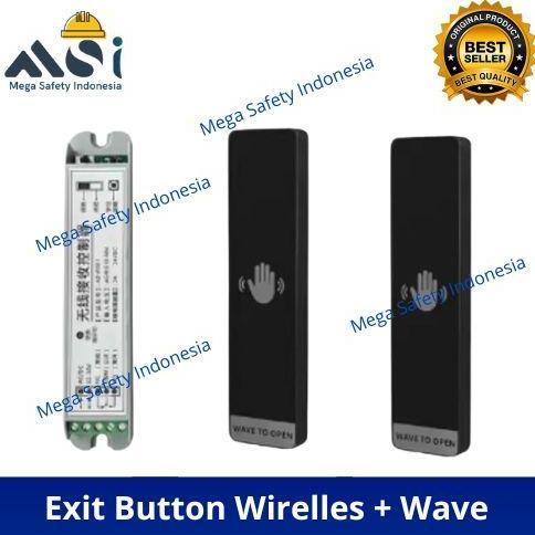 Jual Exit Button Wireless + Wave ( No Touch ) Automatic Sliding Door ...