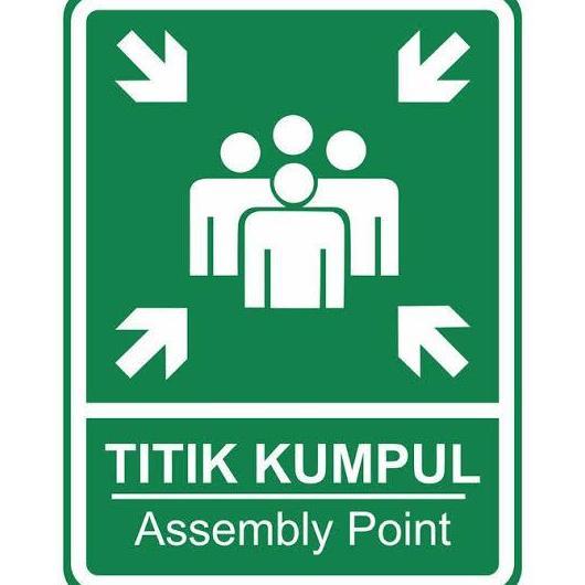 Jual Officeqyu- Rambu K3 Titik Kumpul. Sign Assembly Point. 30X40Cm ...