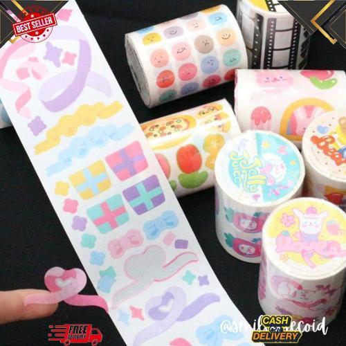 Jual Sticker Cutting Roll 3 meter Ribbon Confetti Kpop Korean Photocard ...
