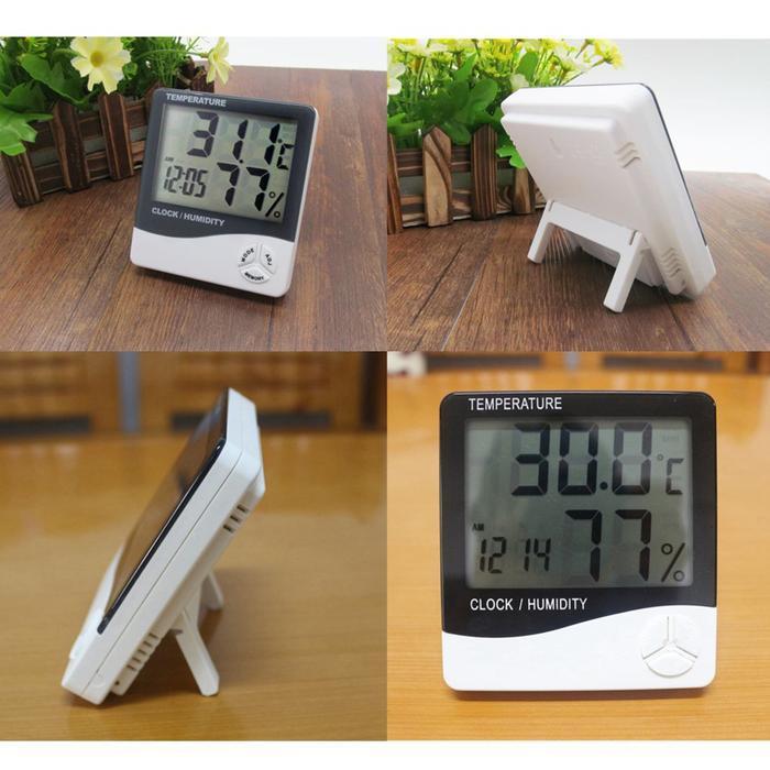 Jual Jam Digital Meter Hygrometer Humidity Kelembapan %Rh Ruang + Suhu ...