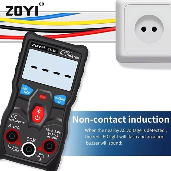 Jual Zoyi ZT-5B Smart Avometer Multitester Multimeter 60MQ 6000uf HZ AC ...