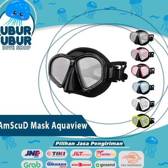 Jual AmScuD Mask Aquaview / Kacamata Selam / Kacamata Snorkling Diving ...